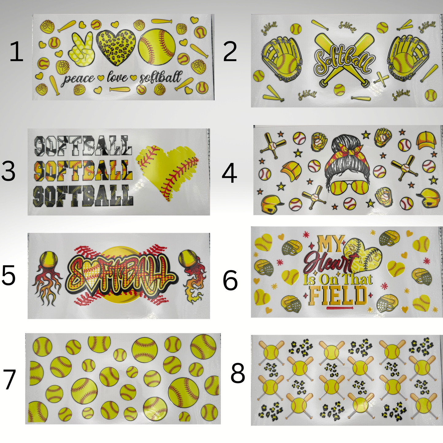 Softball Cup Wraps